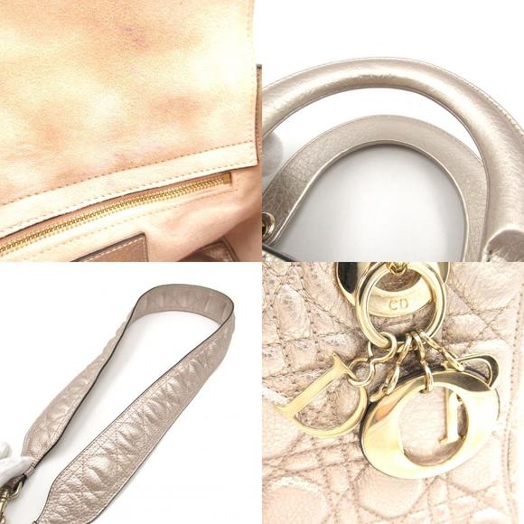 Dior Bag Champagne Cannage 2Way Tote - Picture 9 of 10